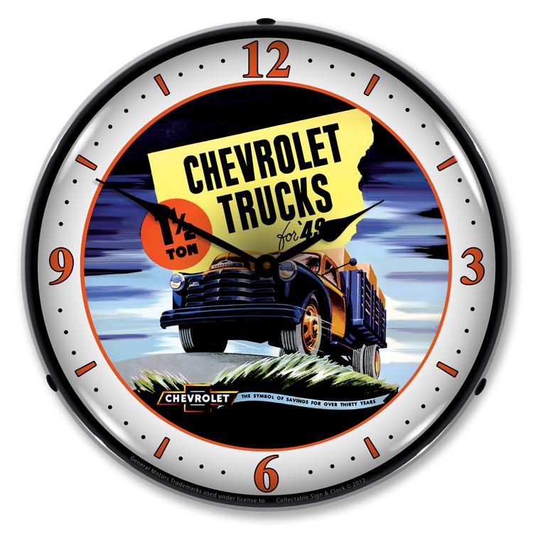 1949 Chevrolet Truck LED Clock-LED Clocks-Grease Monkey Garage