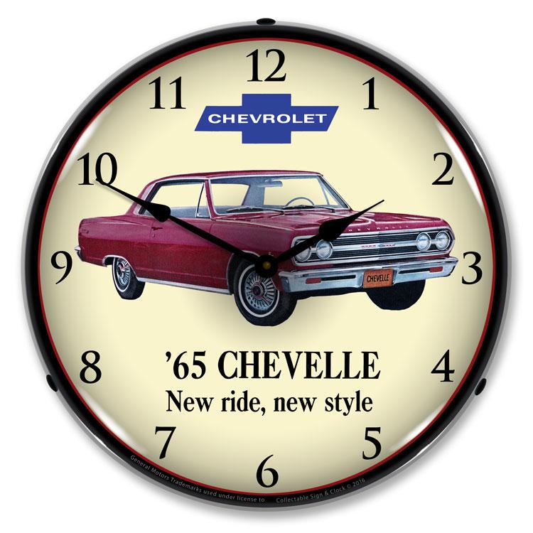 1965 Chevelle LED Clock-LED Clocks-Grease Monkey Garage