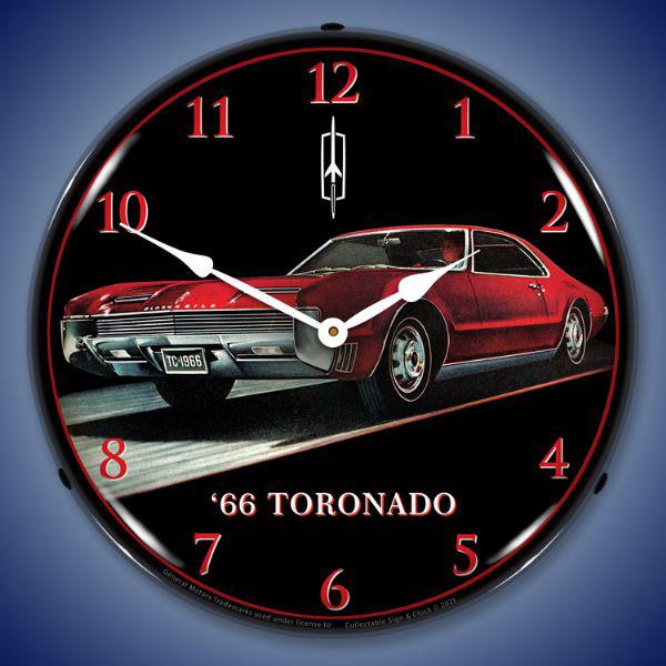 1966 Toronado Backlit LED Clock-LED Clocks-Grease Monkey Garage