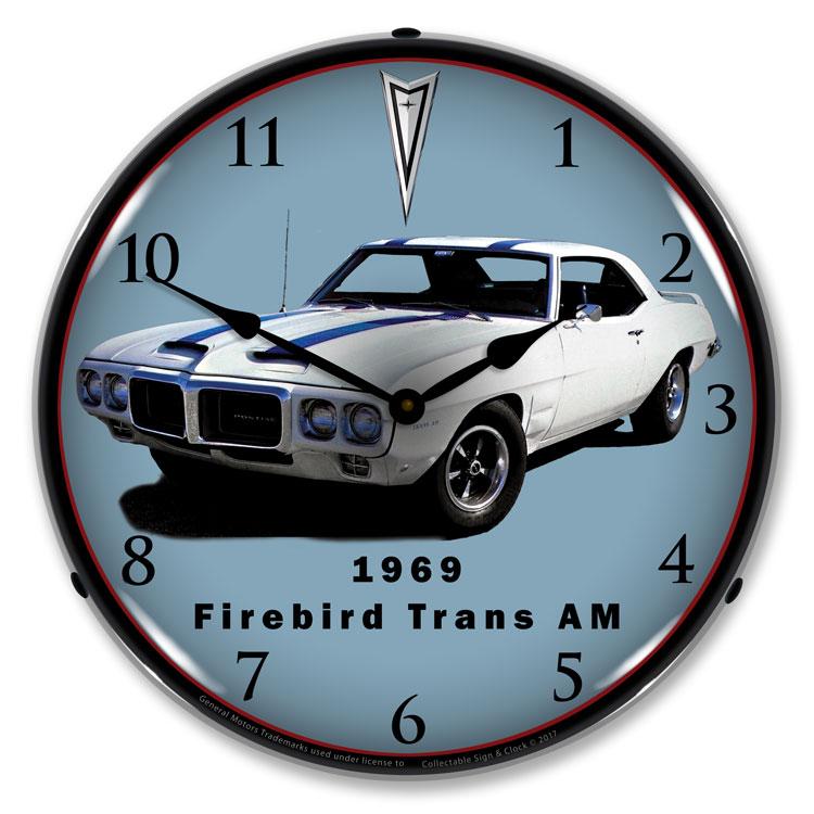 1969 Firebird Trans Am LED Clock-LED Clocks-Grease Monkey Garage