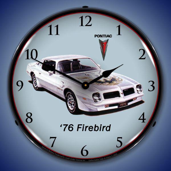 1976 Firebird Trans Am Backlit LED Clock-LED Clocks-Grease Monkey Garage