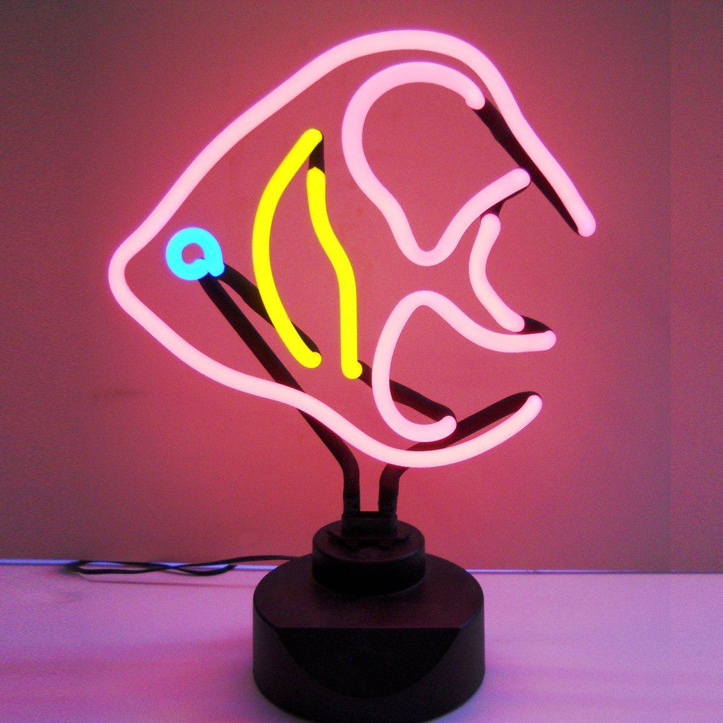 Angelfish Neon Sculpture-Neon Sculptures-Grease Monkey Garage
