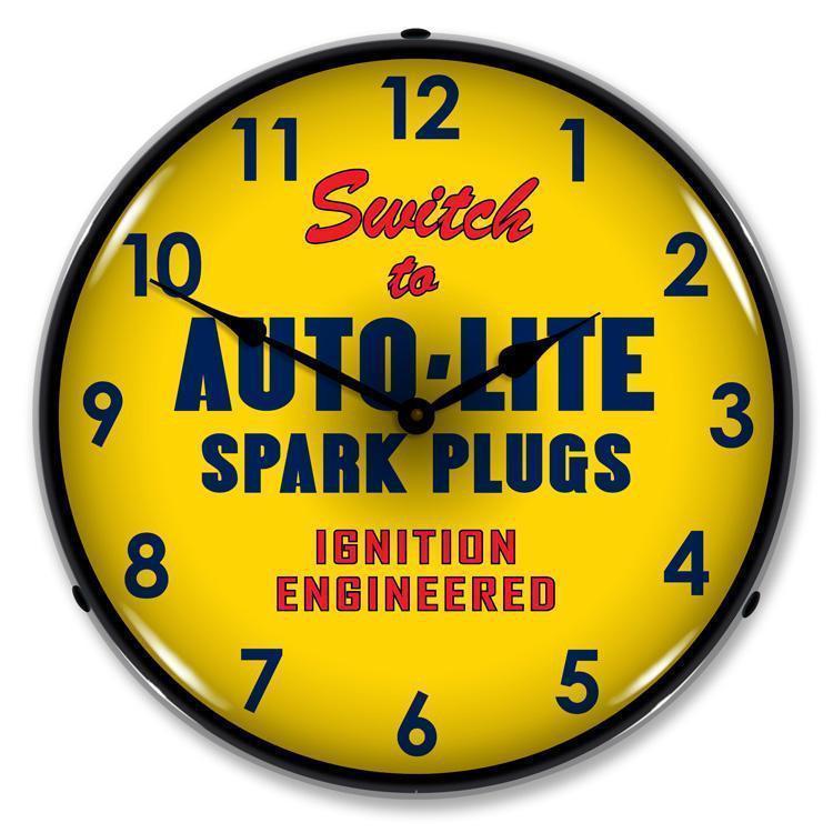 Autolite Backlit LED Clock-LED Clocks-Grease Monkey Garage