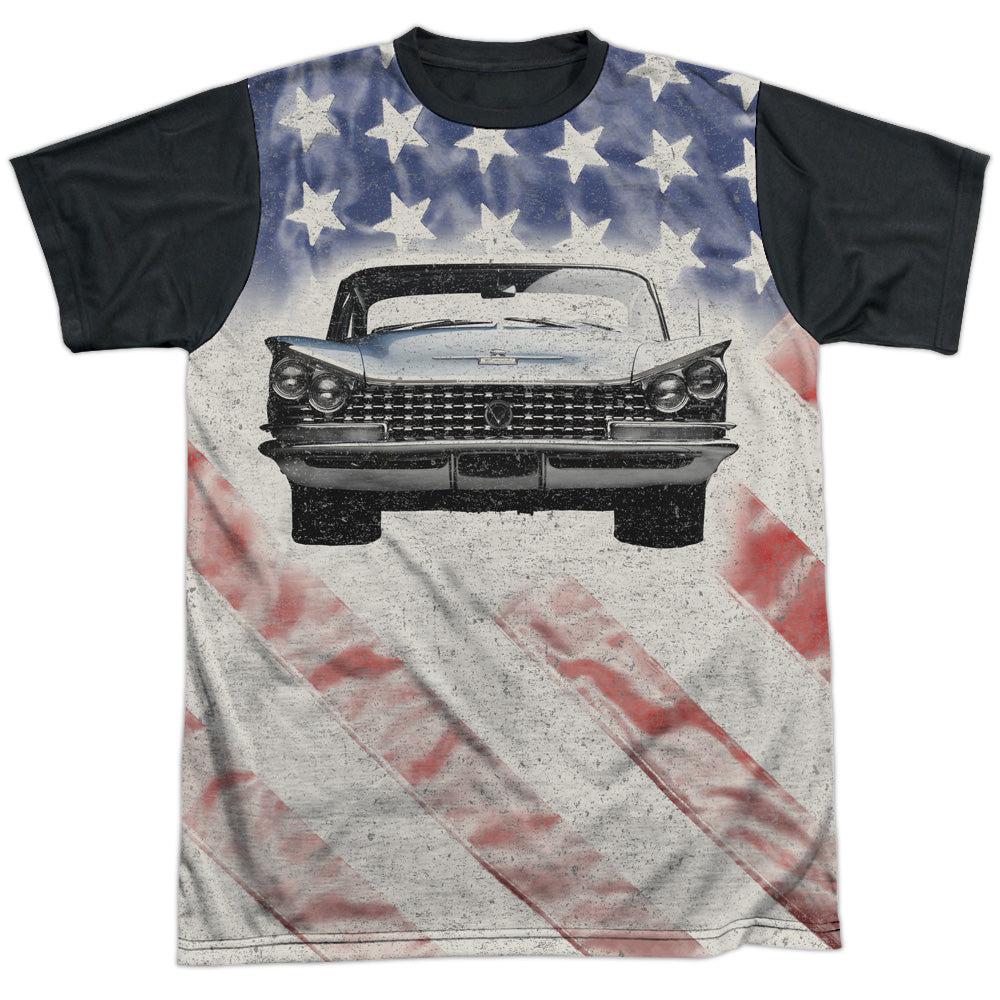 Buick 1959 Electra Flag Black Back Short-Sleeve T-Shirt 100% Poly-Grease Monkey Garage