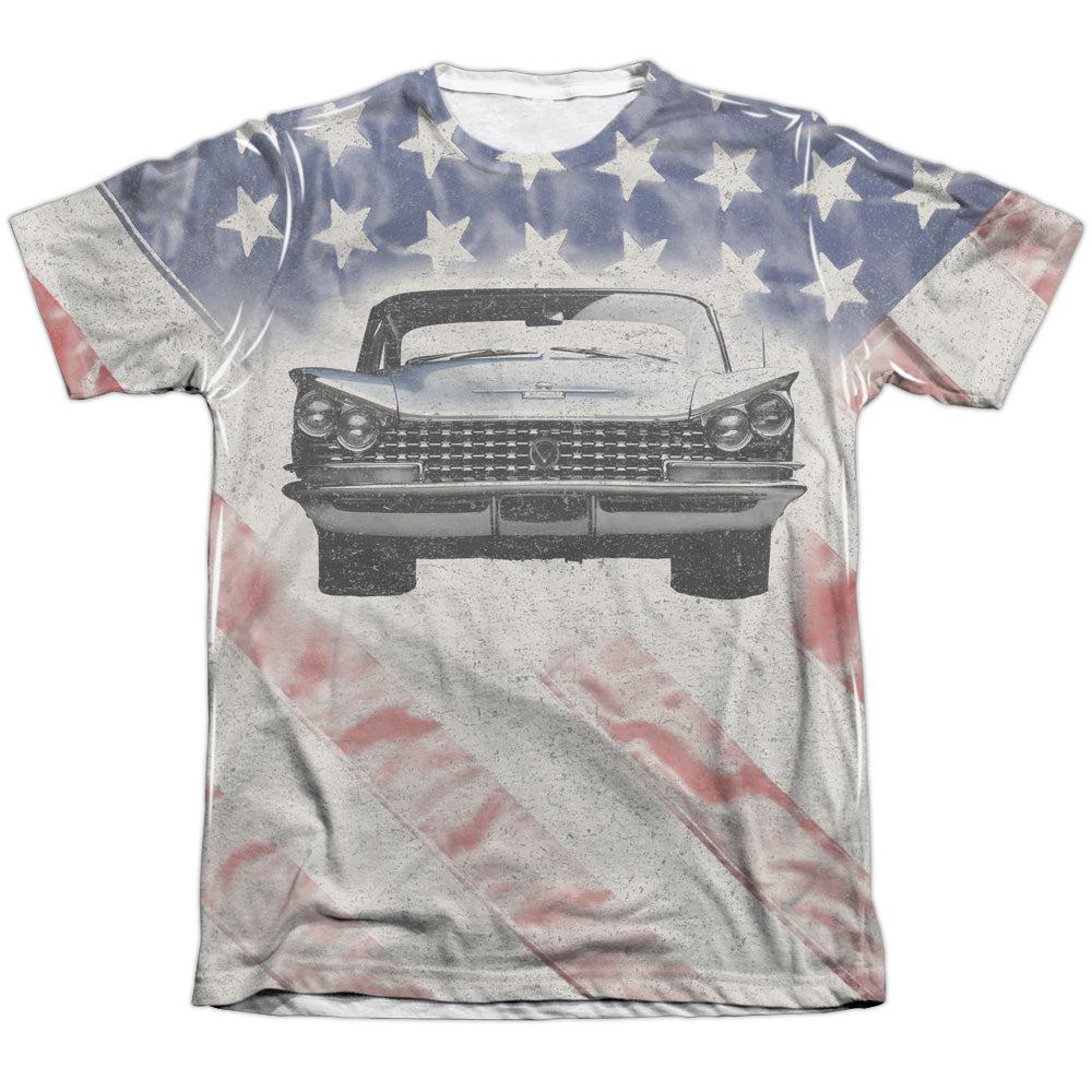 Buick 1959 Electra Flag (Front and Back Print) Short-Sleeve T-Shirt-Grease Monkey Garage