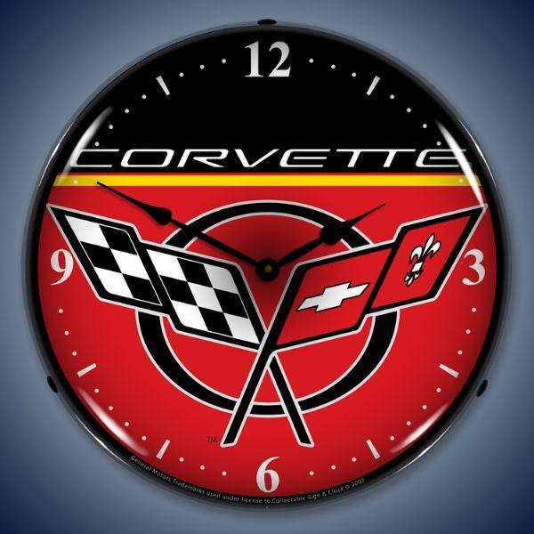 C5 Corvette Backlit LED Clock-LED Clocks-Grease Monkey Garage