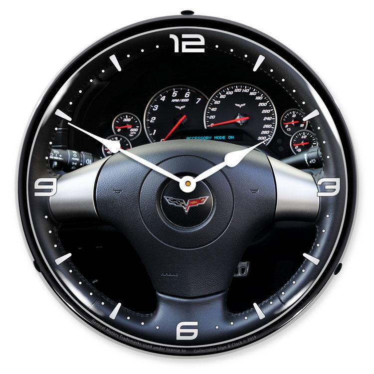 C6 Corvette Dash LED Clock-LED Clocks-Grease Monkey Garage