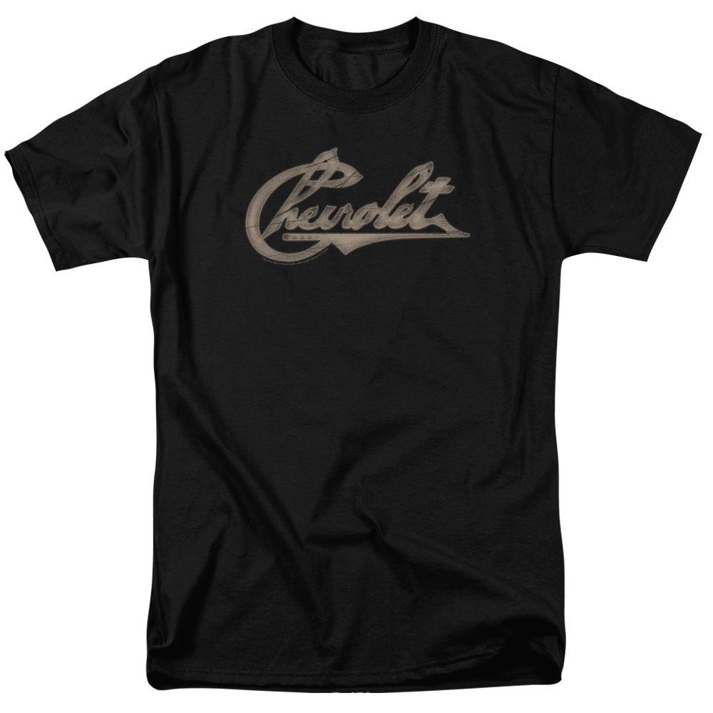 Chevrolet Script Short-Sleeve T-Shirt-Grease Monkey Garage