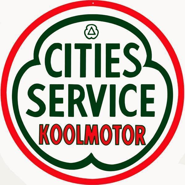 Cities Service Koolmotor Metal Sign-Metal Signs-Grease Monkey Garage