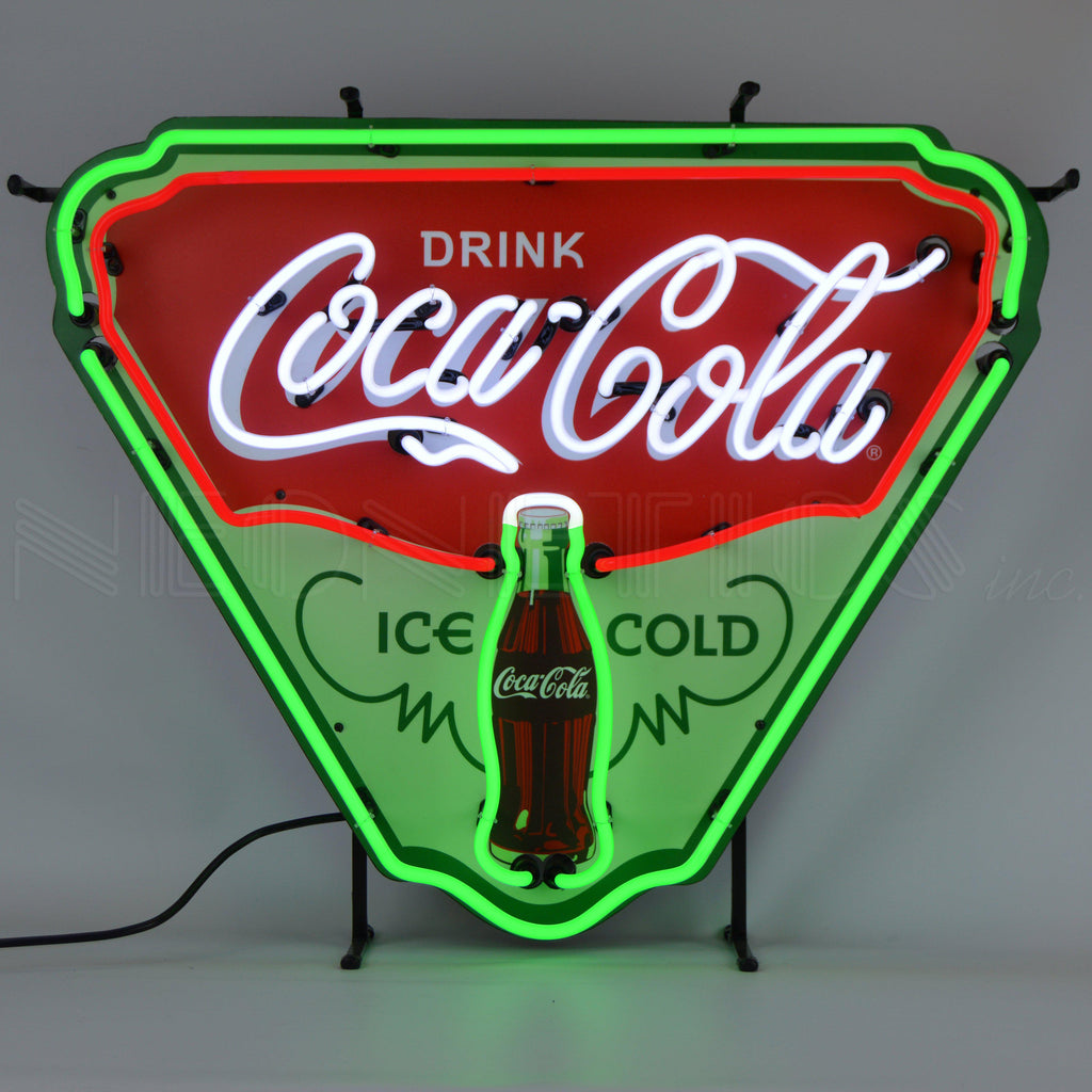 Coca-Cola Ice Cold Shield Neon Sign-Neon Signs-Grease Monkey Garage
