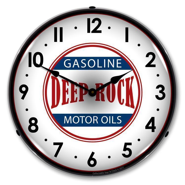 Deep Rock Gas Backlit LED Clock-LED Clocks-Grease Monkey Garage
