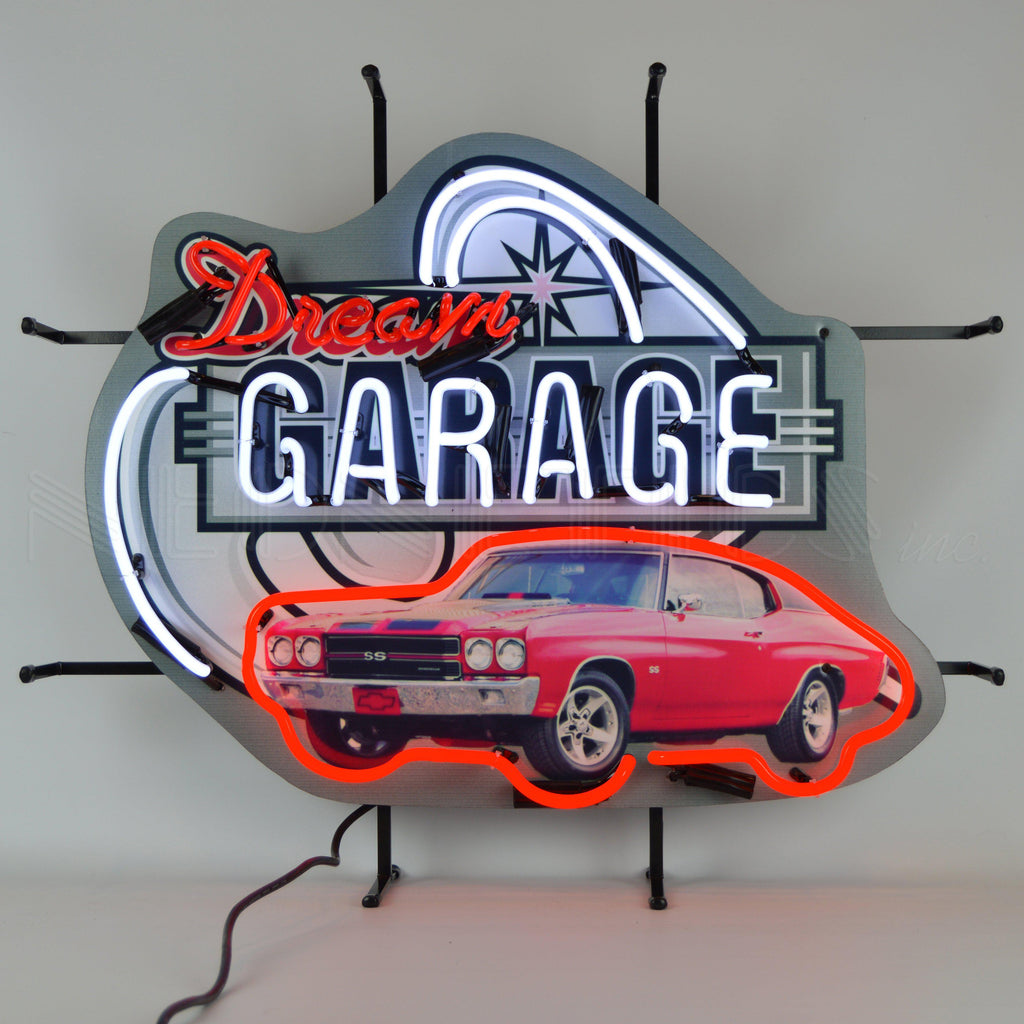 Dream Garage Chevy Chevelle SS Neon Sign-Neon Signs-Grease Monkey Garage