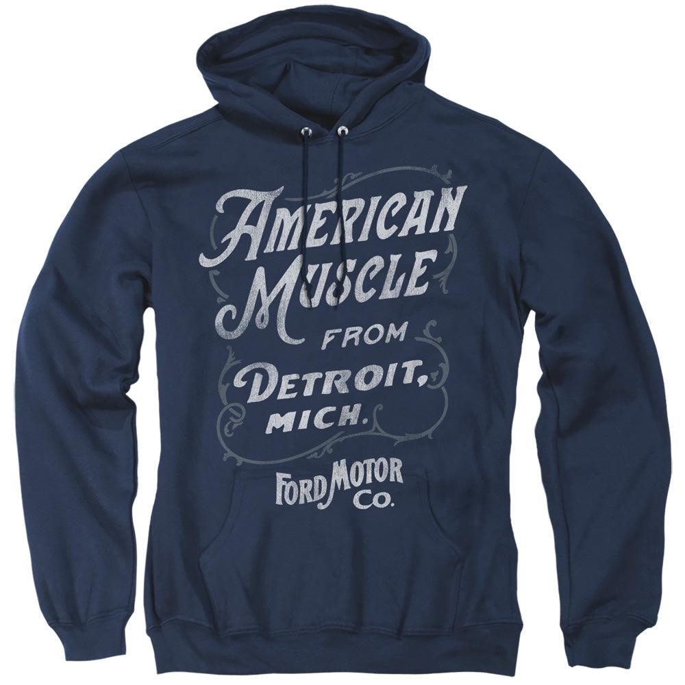Ford American Muscle Classic Script Pullover Hoodie-Grease Monkey Garage
