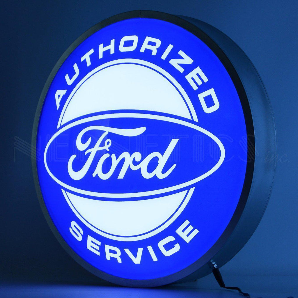 Ford Authorized Service Backlit LED Sign (15")-LED Signs-Grease Monkey Garage
