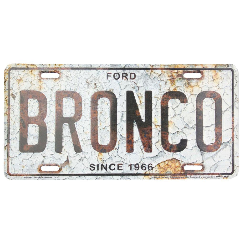 Ford Bronco - Since 1966 License Plate-Metal Signs-Grease Monkey Garage
