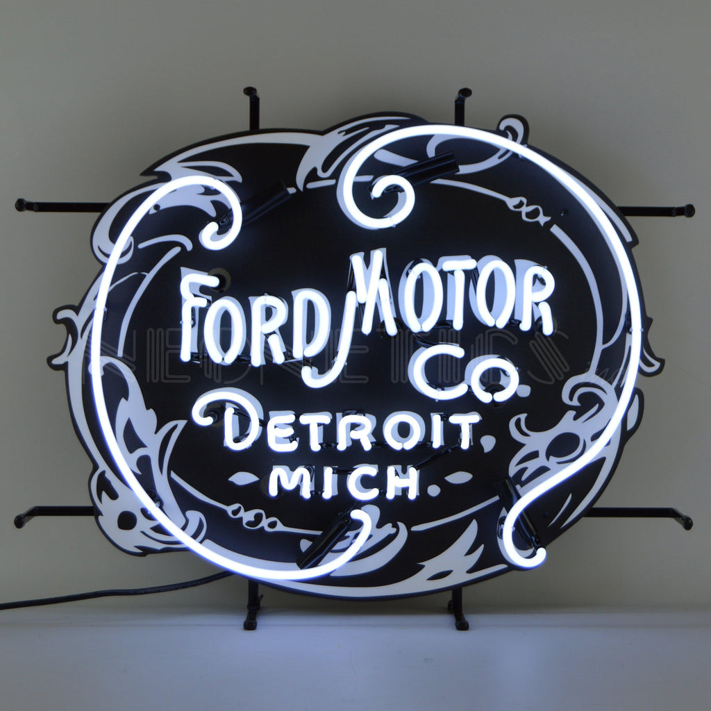 Ford Motor Company 1903 Heritage Emblem Neon Sign-Neon Signs-Grease Monkey Garage
