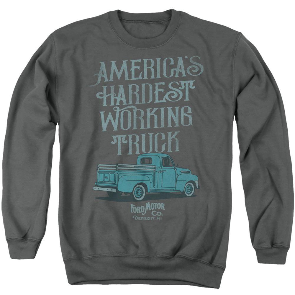 Ford Vintage America's Hardest Working Truck Sweatshirt-Grease Monkey Garage