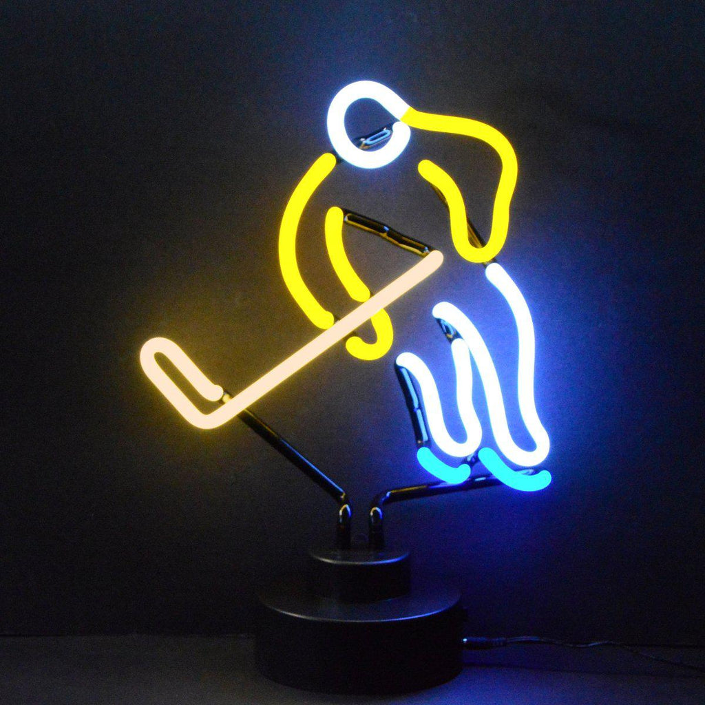 Hockey Neon Sculpture-Neon Sculptures-Grease Monkey Garage