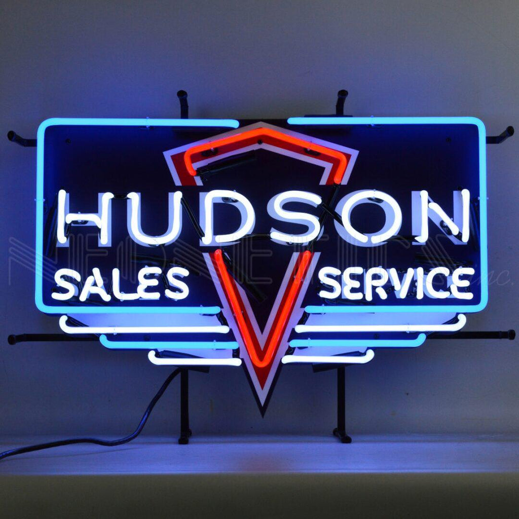 Hudson Sales and Service Neon Sign-Neon Signs-Grease Monkey Garage