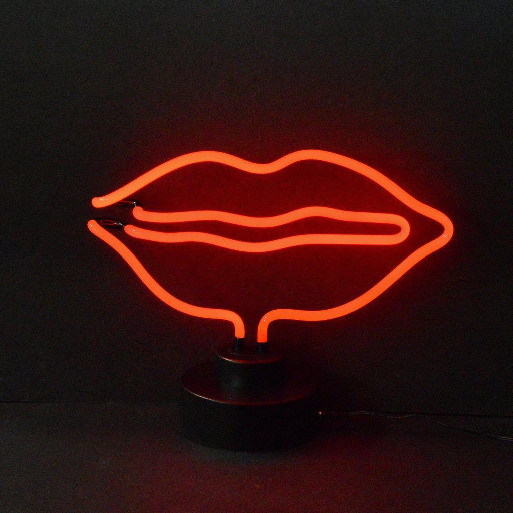 Lips Neon Sculpture-Neon Sculptures-Grease Monkey Garage
