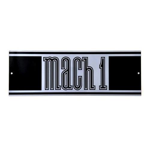 Mach 1 Emblem Metal Sign-Metal Signs-Grease Monkey Garage