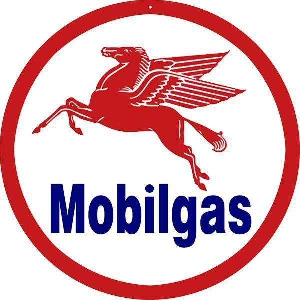 Mobilgas Gas Station Metal Sign-Metal Signs-Grease Monkey Garage