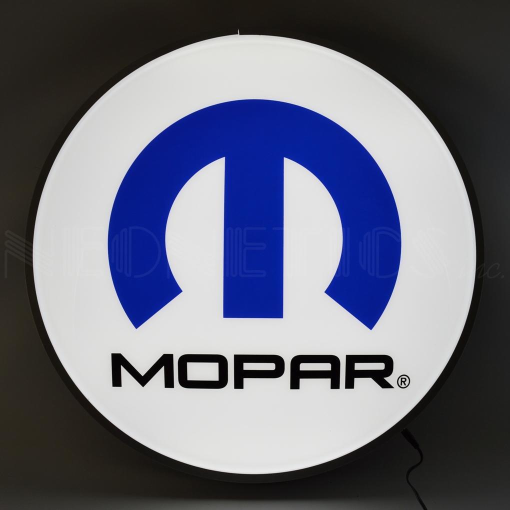 Mopar Omega M Backlit LED Sign (15")-LED Signs-Grease Monkey Garage