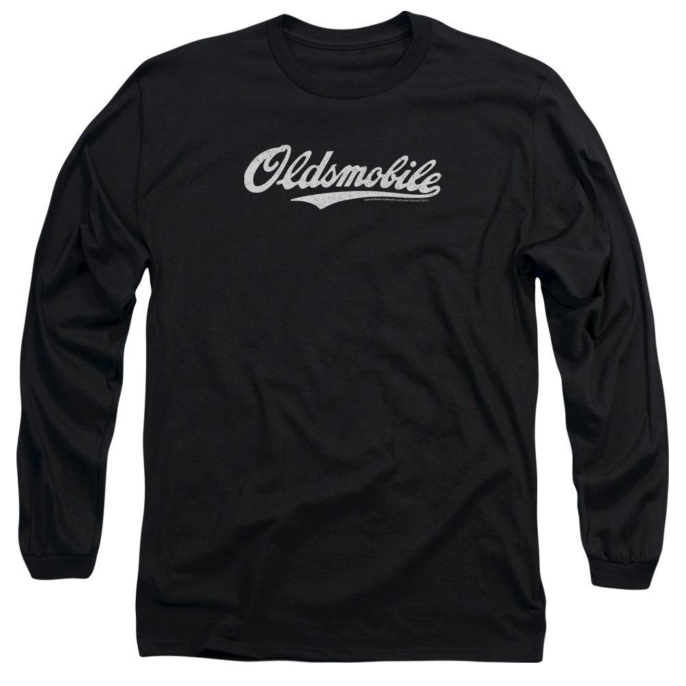 Oldsmobile Cursive Logo Long-Sleeve T-Shirt-Grease Monkey Garage