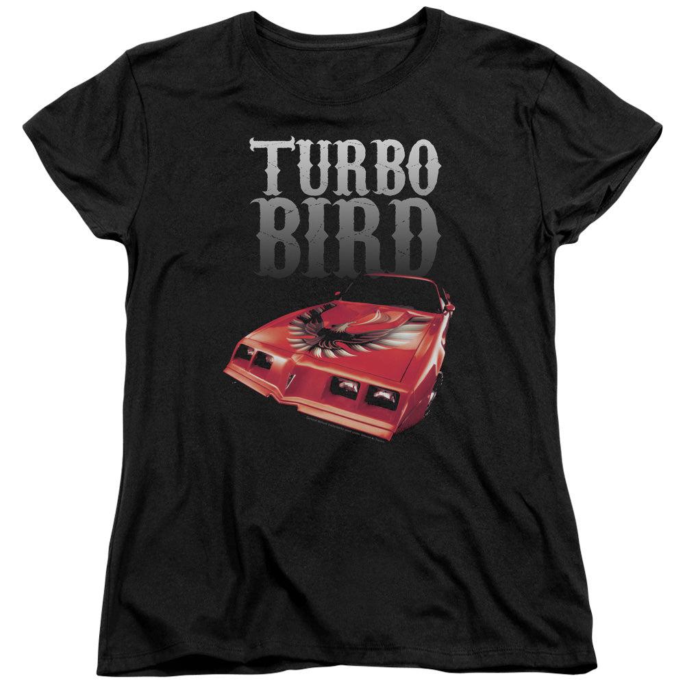Pontiac Turbo Bird Turbo Trans Am Women's Short-Sleeve T-Shirt-Grease Monkey Garage