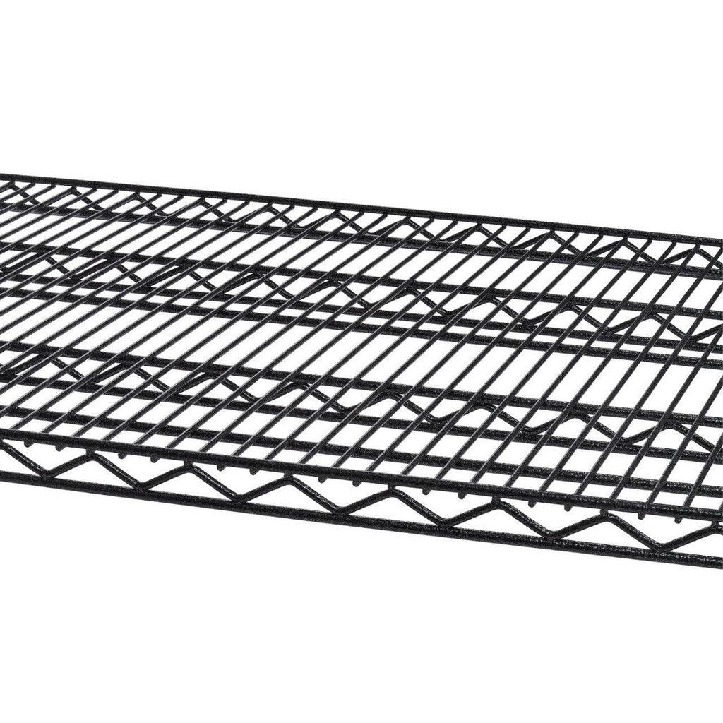 Professional 5-Tier Industrial Grade Wire Shelving 60"x24"x72" - Black Anthracite-Grease Monkey Garage