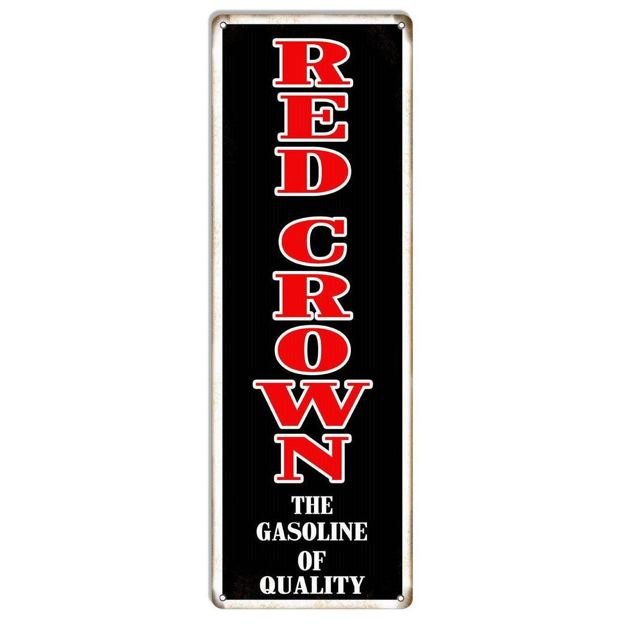 Quality Red Crown Gasoline Metal Sign-Metal Signs-Grease Monkey Garage