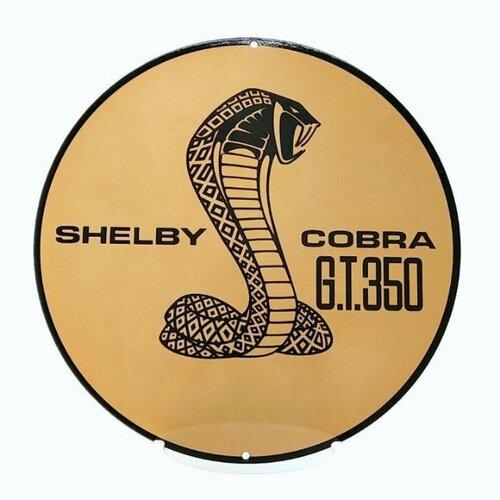 Shelby Cobra GT350 Bronze Metal Sign-Metal Signs-Grease Monkey Garage