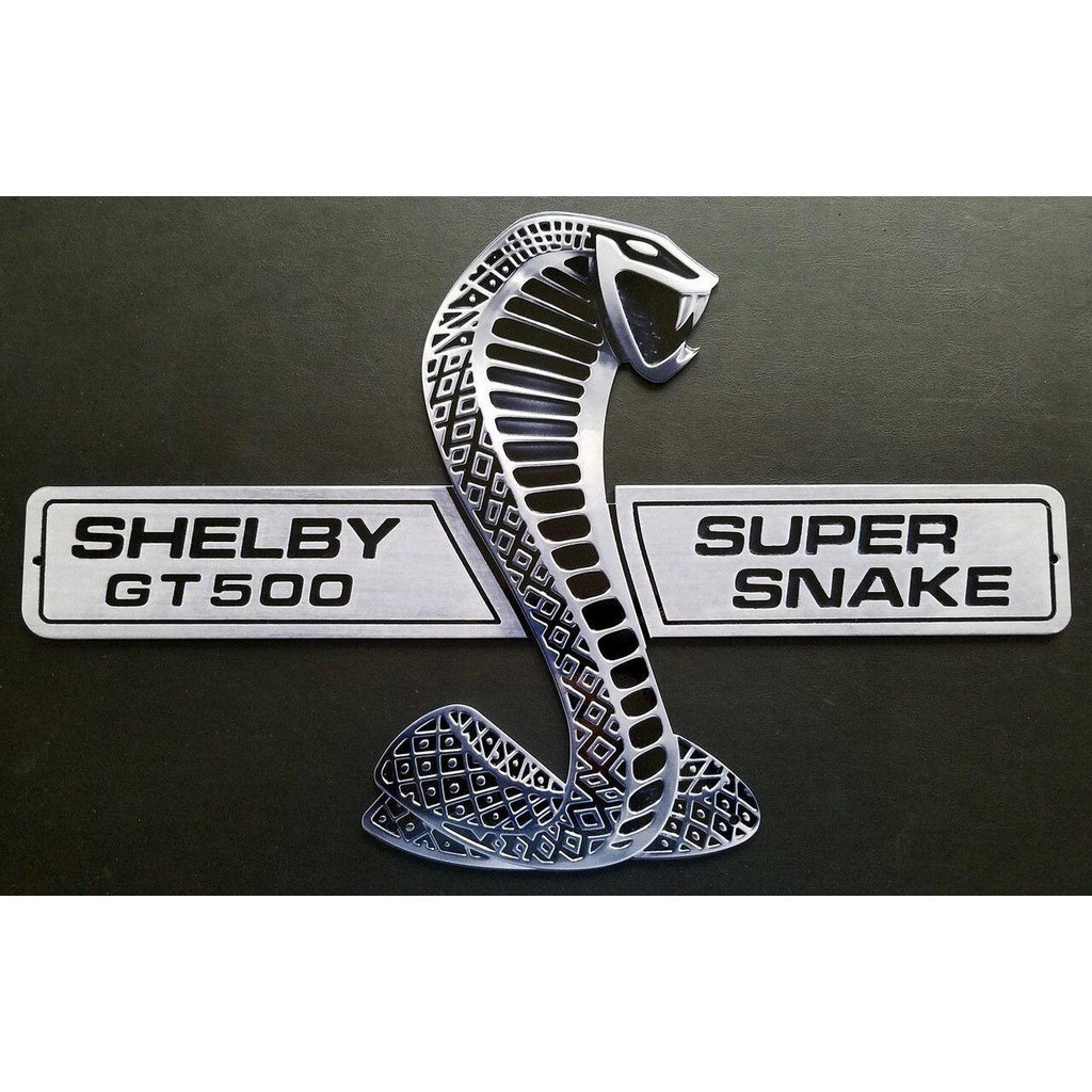 Shelby GT500 Super Snake Emblem Metal Sign-Metal Signs-Grease Monkey Garage