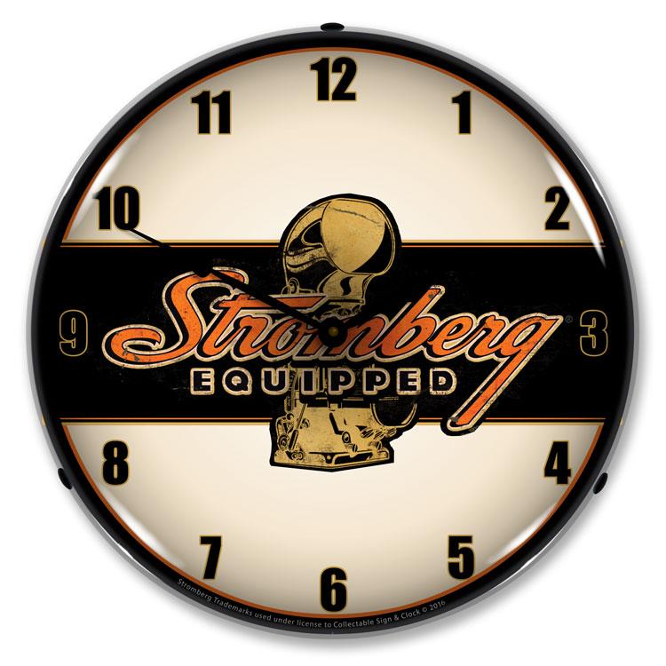 Stromberg Equipped LED Clock-LED Clocks-Grease Monkey Garage