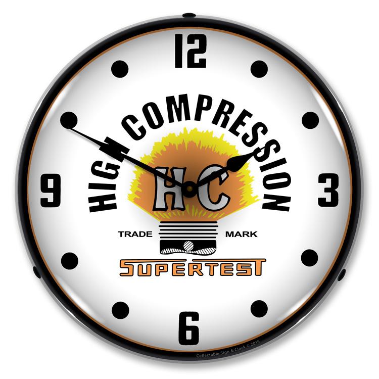 Supertest HC LED Clock-LED Clocks-Grease Monkey Garage