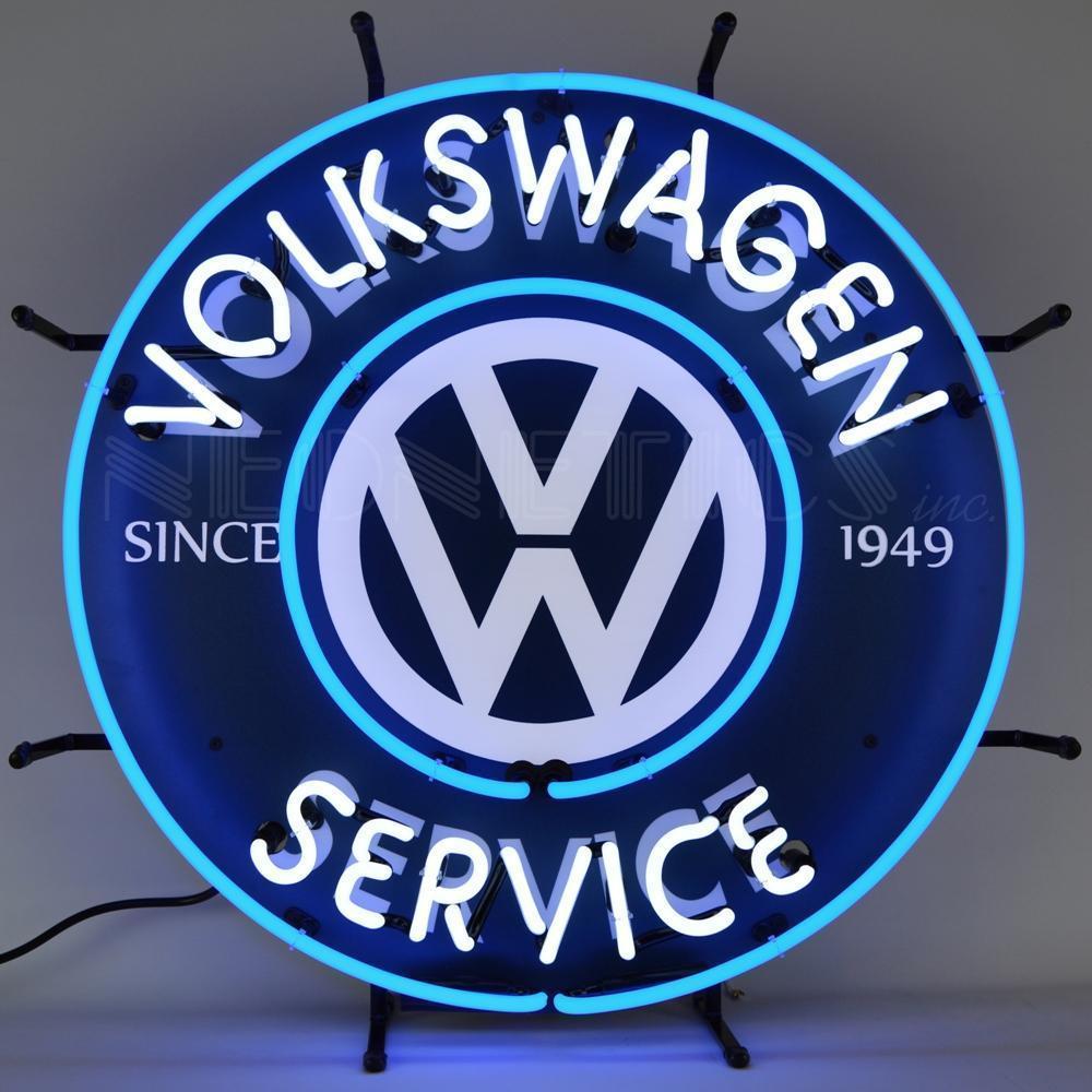 Volkswagen Service Neon Sign-Neon Signs-Grease Monkey Garage