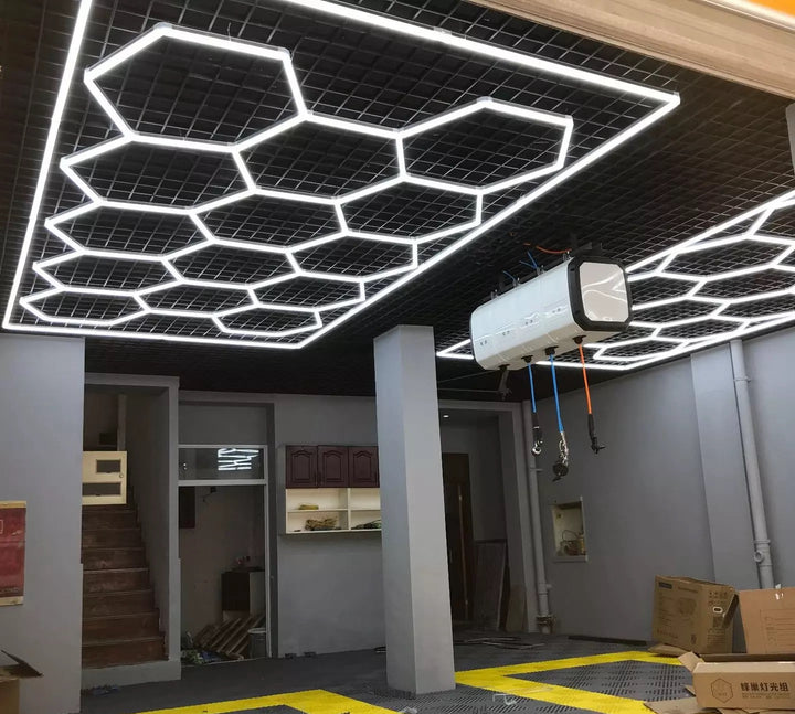 Illuminate Your Space: LED Hexagon Lighting Systems for Your Garage