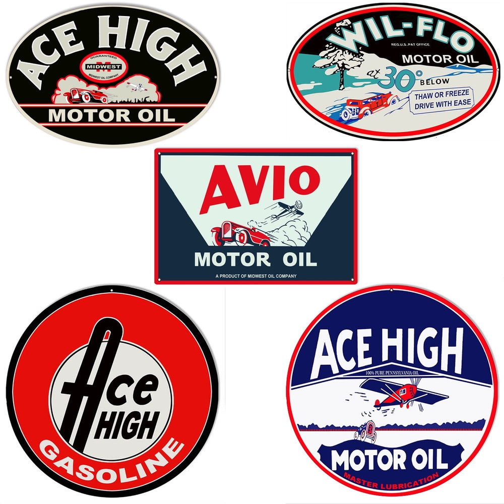 Midwest Oil Company - Distributors of Ace High, Avio, and Wil-Flo Motor Oils