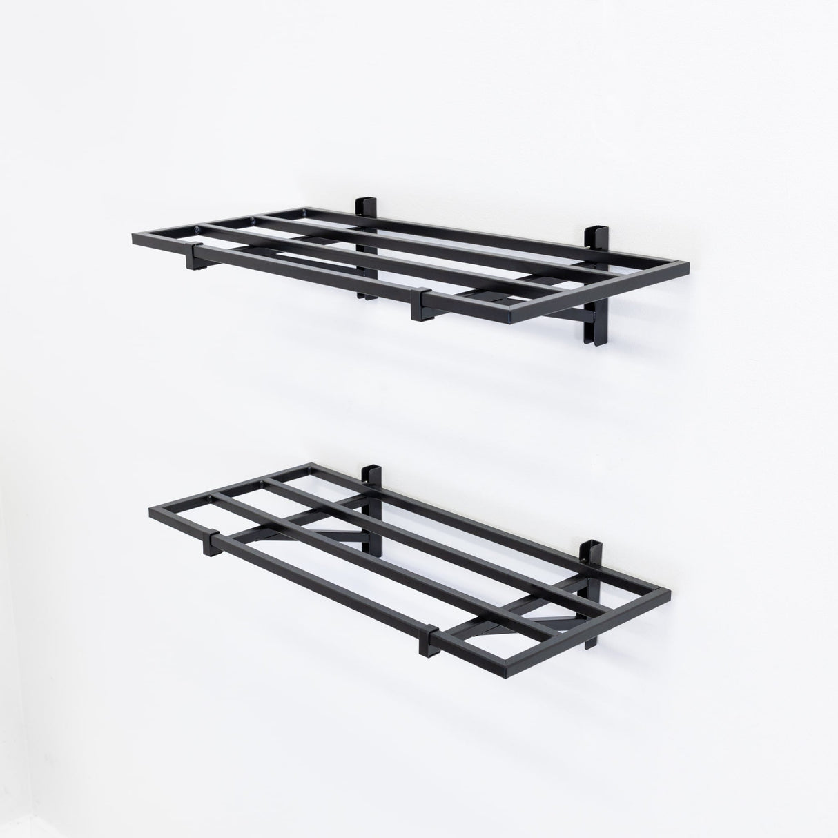 1' x 2' Bristol Garage Wall Mount Shelves | 2 Pack | Black-Wall Mounted-Grease Monkey Garage