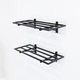 1' x 2' Bristol Garage Wall Mount Shelves | 2 Pack | Black-Wall Mounted-Grease Monkey Garage