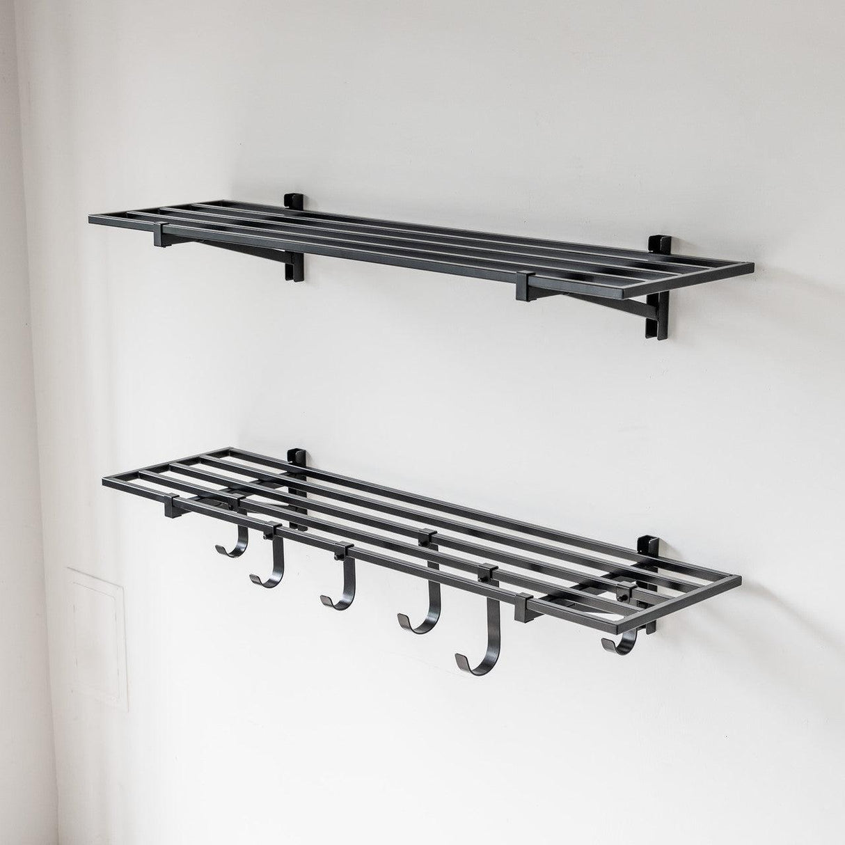 1' x 4' Bristol Garage Wall Mount Shelves | 2-Pack-Wall Mounted-Grease Monkey Garage