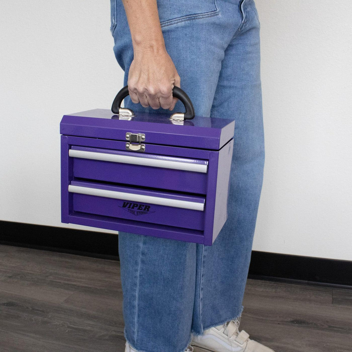 11-Inch 2-Drawer Portable Toolbox-Grease Monkey Garage