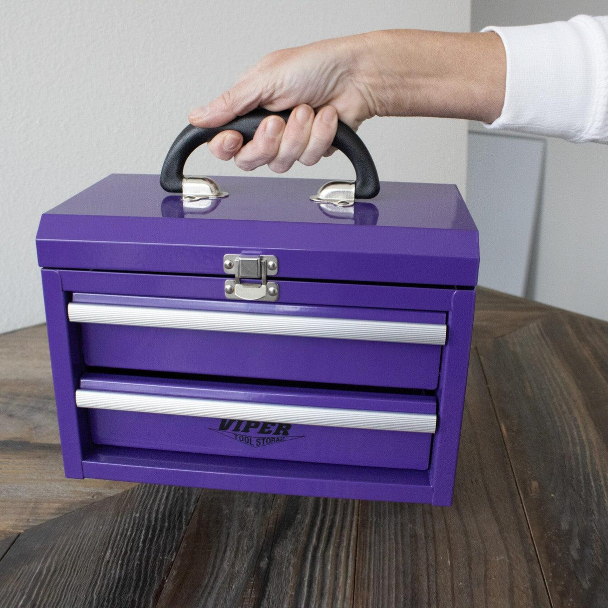11-Inch 2-Drawer Portable Toolbox-Grease Monkey Garage
