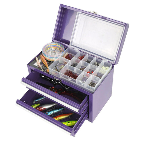11-Inch 2-Drawer Portable Toolbox-Grease Monkey Garage