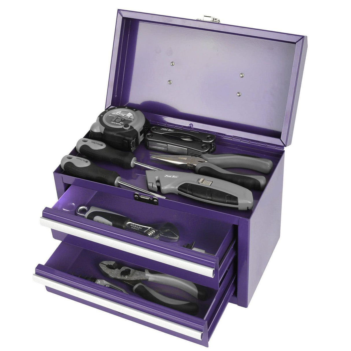 11-Inch 2-Drawer Portable Toolbox-Grease Monkey Garage