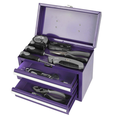 11-Inch 2-Drawer Portable Toolbox-Grease Monkey Garage