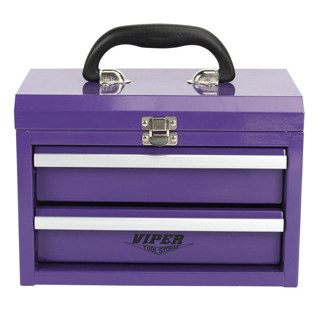 11-Inch 2-Drawer Portable Toolbox-Grease Monkey Garage