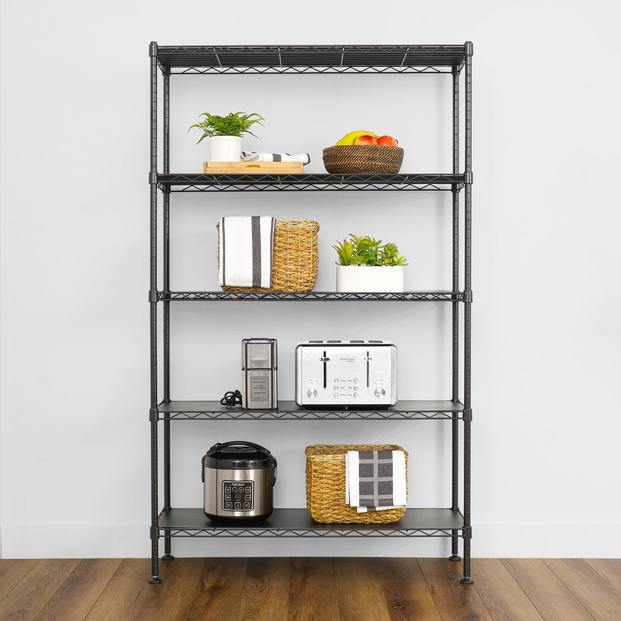 14" x 36" x 60" 5-Tier Wire Rack-Wire Shelving-Grease Monkey Garage