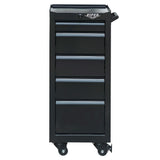 16-Inch 5-Drawer Rolling Salon Cart, Set of Three-Grease Monkey Garage
