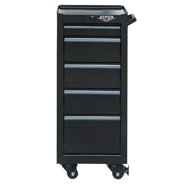 16-Inch 5-Drawer Rolling Salon Cart, Set of Three-Grease Monkey Garage